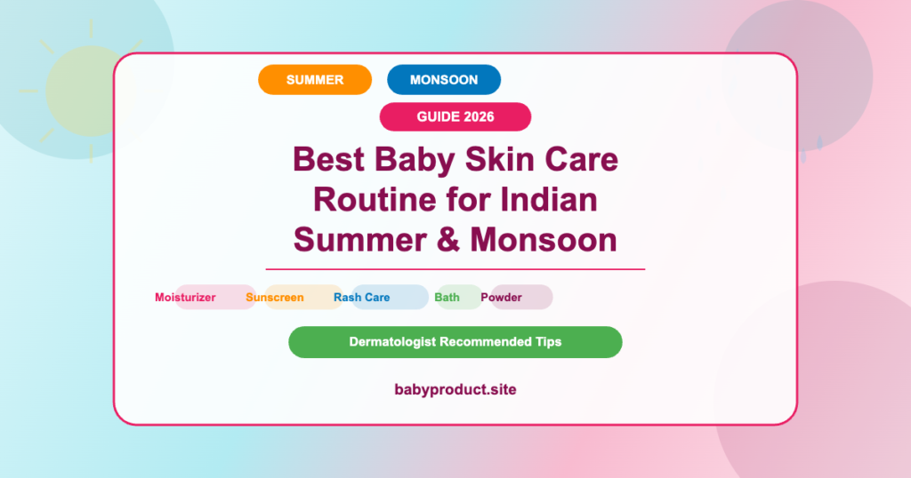 Best baby skin care routine for Indian summer and monsoon 2026